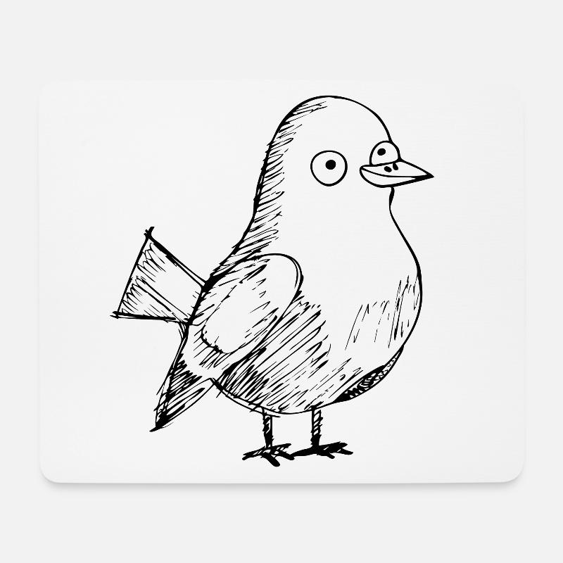 Taube Brieftaube Taubenzüchter Geschenke - Mousepad (Querformat) - Weiß