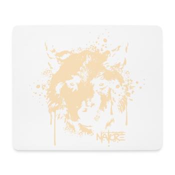 Wolf Dog Graffit Portrait Logo Icon icon - Mouse Pad (horizontal) - white - Front