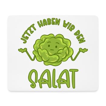 Maintenant, nous avons la salade - Tapis de souris (format paysage) - blanc - Devant