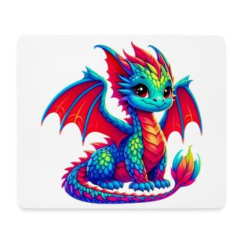 Dragon - Mouse Pad (horizontal) - white - Front