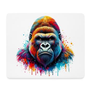 Gorille - Tapis de souris (format paysage) - blanc - Devant