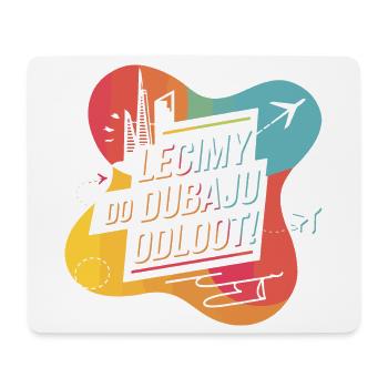 S’envoler pour Dubaï avec DJ Akun - Tapis de souris (format paysage) - blanc - Devant