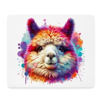 Alpaca - Mouse Pad (horizontal) - white - Front