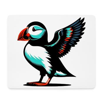 Puffin - Mouse Pad (horizontal) - white - Front