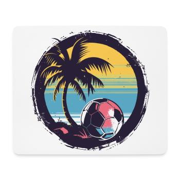 Soccer Drawing - Mouse Pad (horizontal) - white - Front