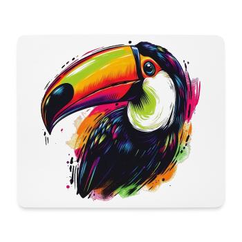 Toucan - Mouse Pad (horizontal) - white - Front