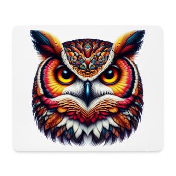 Hibou - Tapis de souris (format paysage) - blanc - Devant