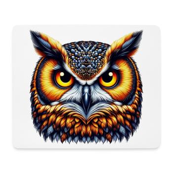 Owl - Mouse Pad (horizontal) - white - Front