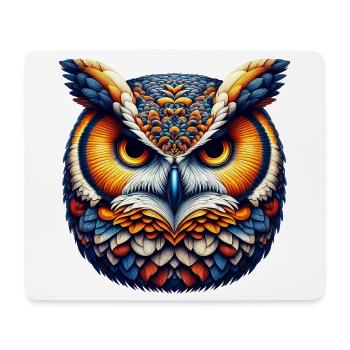 Owl - Mouse Pad (horizontal) - white - Front