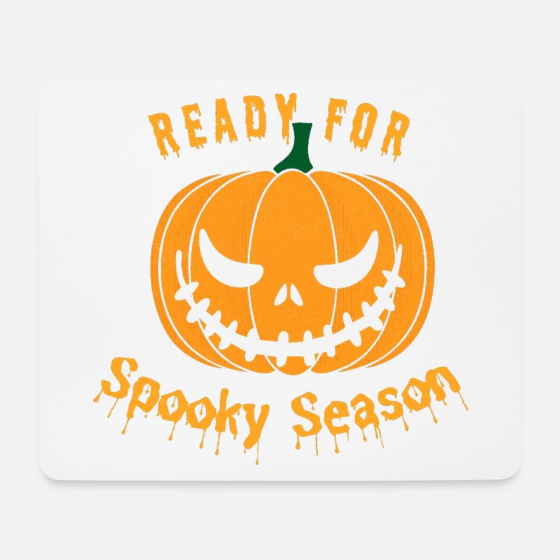 spooky season - Mousepad (Querformat) - Weiß