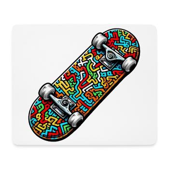 Skateboard - Mousepad (Querformat) - Weiß - Vorne