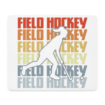 Vintage Hockey - Tapis de souris (format paysage) - blanc - Devant