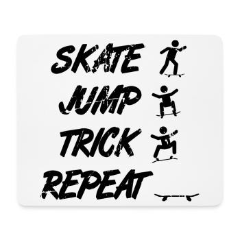 Motivation du skateur - Tapis de souris (format paysage) - blanc - Devant