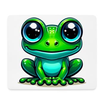Grenouille - Tapis de souris (format paysage) - blanc - Devant