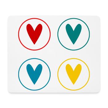 LIEBE. PAAR. GERADE VERHEIRATET. Junggesellinnenabschied. VALENTINSTAG. - Mousepad (Querformat) - Weiß - Vorne