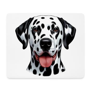 Chien dalmatien - Tapis de souris (format paysage) - blanc - Devant