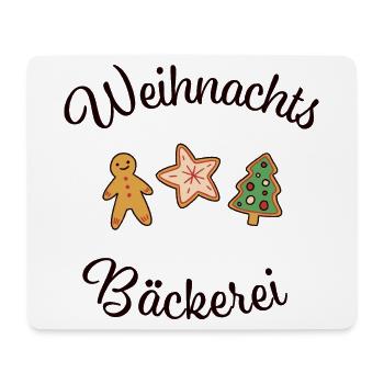 Weihnachten Plätzchen Kekse backen Bäckerei - Mousepad (Querformat) - Weiß - Vorne