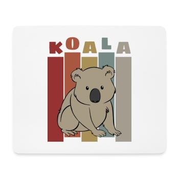 Koala Rétro - Tapis de souris (format paysage) - blanc - Devant