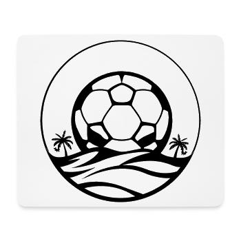 Soccer Drawing - Mouse Pad (horizontal) - white - Front