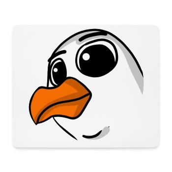 Seagull Head - Mouse Pad (horizontal) - white - Front