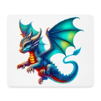 Dragon - Mouse Pad (horizontal) - white - Front