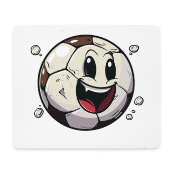 Fußball im Comic Stil - Mousepad (Querformat) - Weiß - Vorne