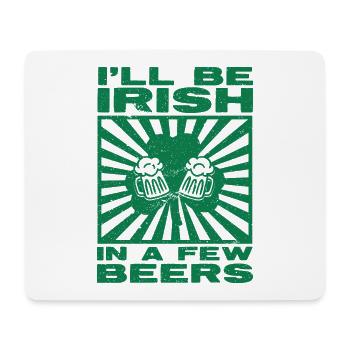 Buveurs de bière Irlande Fête irlandaise de la Saint-Patrick - Tapis de souris (format paysage) - blanc - Devant