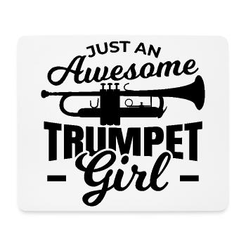 Trumpet player - Mouse Pad (horizontal) - white - Front