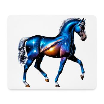 Cheval - Tapis de souris (format paysage) - blanc - Devant
