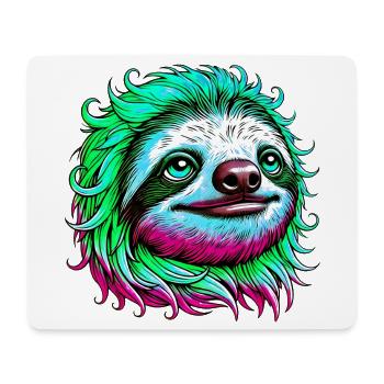 Faultier - Mousepad (Querformat) - Weiß - Vorne