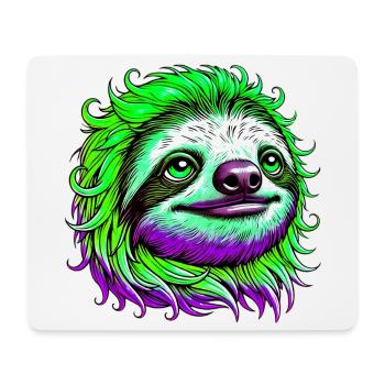 Faultier - Mousepad (Querformat) - Weiß - Vorne