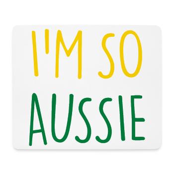 JE SUIS TELLEMENT AUSTRALIEN Australie - Tapis de souris (format paysage) - blanc - Devant