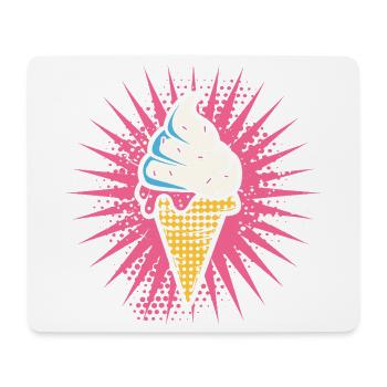 Cream Cartoon Look - Mouse Pad (horizontal) - white - Front
