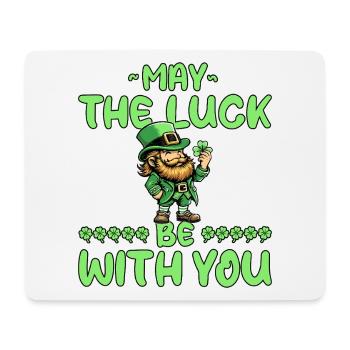 St. Patricks Day Leprechaun Glück Spruch Kleeblatt - Mousepad (Querformat) - Weiß - Vorne