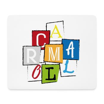 Mallorca "MLLRC" Bunte Buchstaben Collage Design - Mousepad (Querformat) - Weiß - Vorne