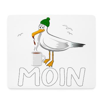 Möve MOIN - Mousepad (Querformat) - Weiß - Vorne