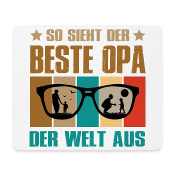 So Sieht Der Beste Opa Der Welt Aus - Mousepad (Querformat) - Weiß - Vorne