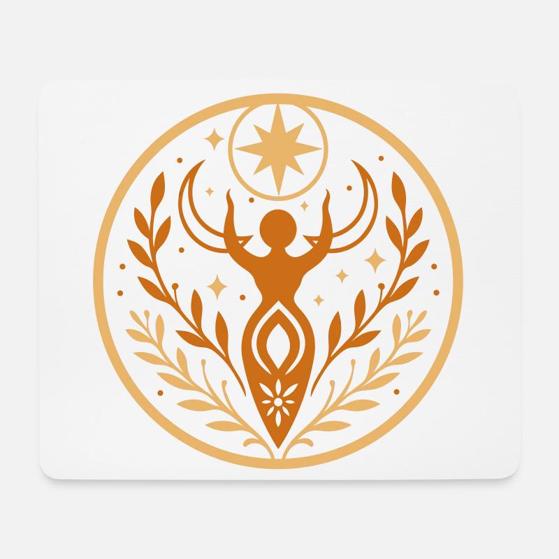 Mittsommer Litha Göttin - Mousepad (Querformat) - Weiß