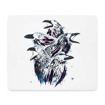 A Murder of Crows - Mouse Pad (horizontal) - white - Front