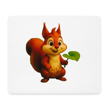 écureuil - Tapis de souris (format paysage) - blanc - Devant