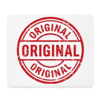 Originales Stempellogo. Originales Stempel-Design - Mousepad (Querformat) - Weiß - Vorne