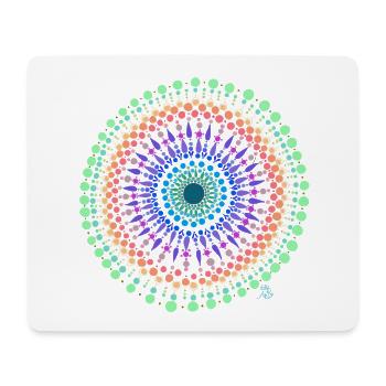Mandala Traum - Mousepad (Querformat) - Weiß - Vorne