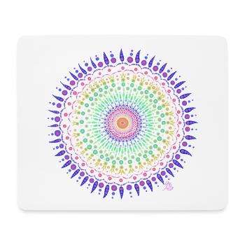 Mandala Energie - Mousepad (Querformat) - Weiß - Vorne