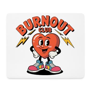Burnout Club Heart Health Laughing Heart - Mouse Pad (horizontal) - white - Front