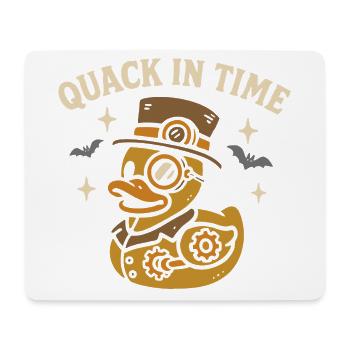 Vintage Steampunk Badeente & lustiger Spruch Motiv - Mousepad (Querformat) - Weiß - Vorne