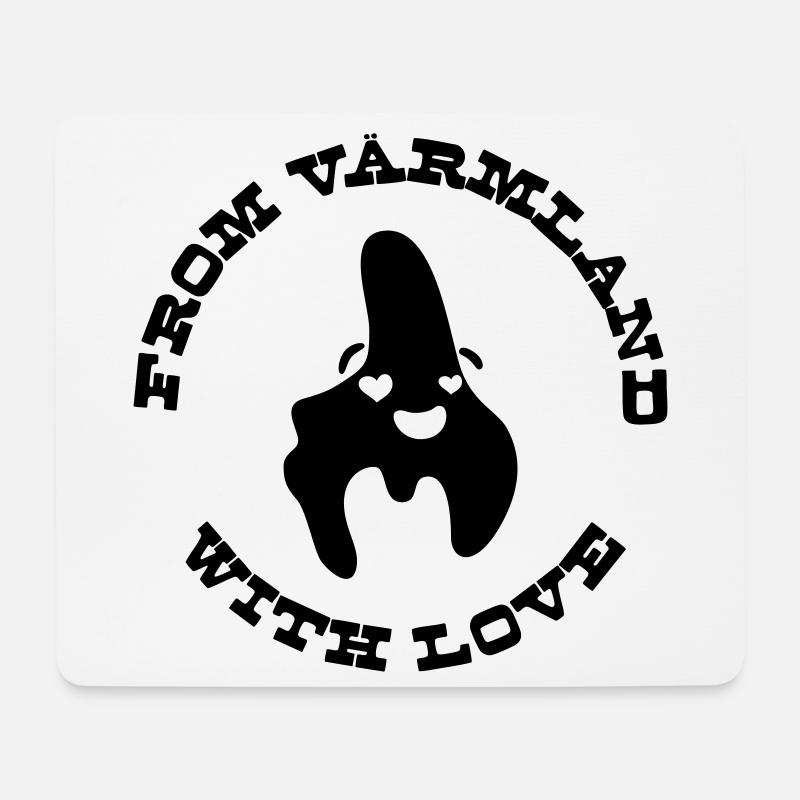 Mit Liebe aus Värmland - Mousepad (Querformat) - Weiß