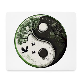 Yin and Yang Nature Version :) - Mousepad (Querformat) - Weiß - Vorne