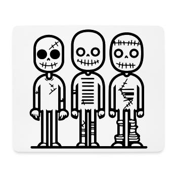 zombie_3 - Tapis de souris (format paysage) - blanc - Devant