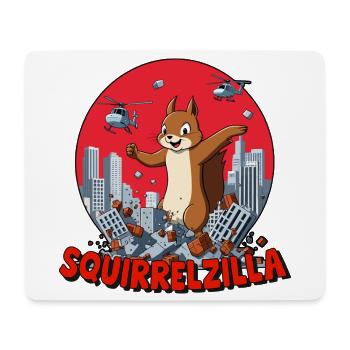 Squirrelzilla : Destruction Urbaine Animée - Tapis de souris (format paysage) - blanc - Devant