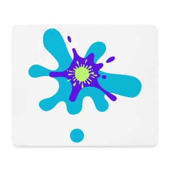 Abstract Color Strike Pattern - Mouse Pad (horizontal) - white - Front